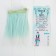 Hair - Tress for dolls "straight" hair length: 15 cm, width: 100 cm, No.lsa001