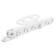 Window limiter, metal for PVC windows, white