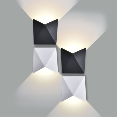 Wall lamp Elektrostandard, Batterfly Led 9 W, 75x170x170 mm, IP54, Gray color-2