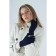 Gloves are female, dimensionless, without insulation, blue color
