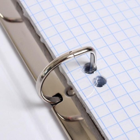 A notebook on 4 rings A5, 120 sheets in the cage "Brown. Metallic", boumvil cover, offset unit-3