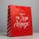 Package Laminated Vertical “Gift from Santa Claus”, M 26 x 30 x 9 cm, New Year