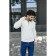 Jumper male ise, size 50, white color