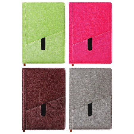 Organizer A5, 120 sheets in a ruler, with a pvc cover with a pocket, mix-3