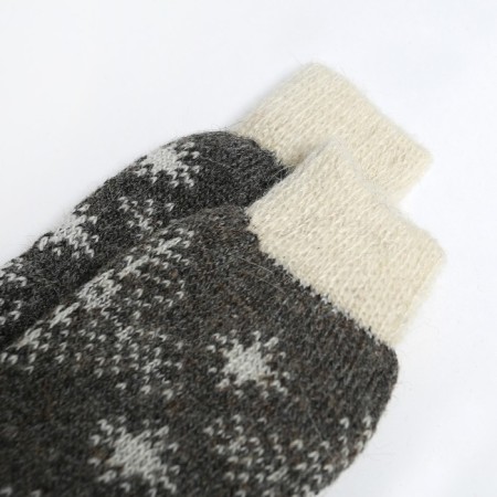 Women's socks “Openland snowflake”, light gray, size 23-1