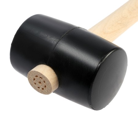 Kiyanka scrap, wooden handle, black rubber, 65 mm, 500 g-2
