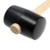 Kiyanka scrap, wooden handle, black rubber, 65 mm, 500 g