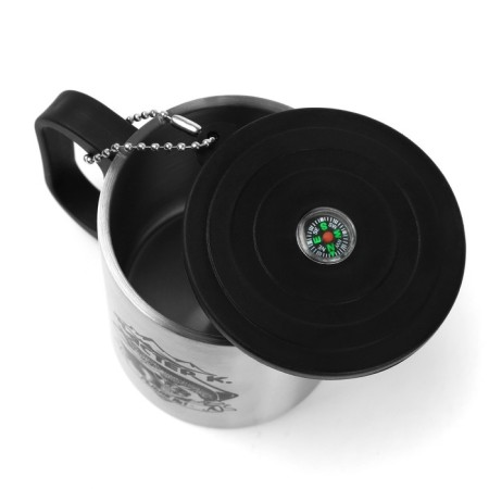 Thermal circle, 180 ml, tourism "Master K. Rybak No. 1", retains heat 2 hours, compass-2