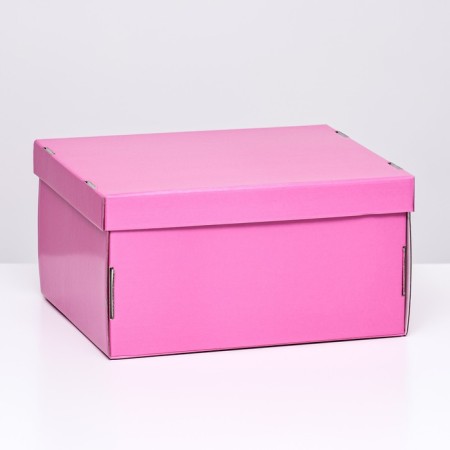 Folding box, pink, 31.2 x 25.6 x 16.1 cm-2
