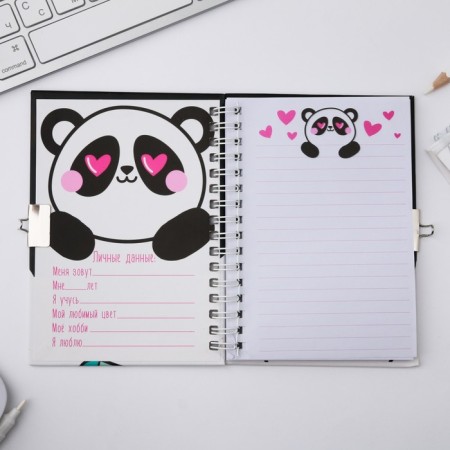 Notebook on the lock “For Oppand Miles”, A6, 50 sheets.-4