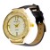 Women's watches “Shengmeimk”, eco -leather strap, black