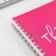 The sketchbook A5, 80 sheets are a solid cover "Pink".