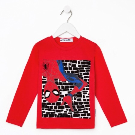 T-shirt with long sleeve "Spider-Man", Marvel, height 98-104, red-5
