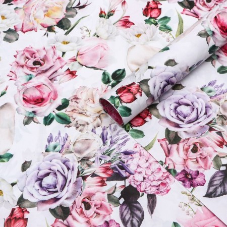 Paper packaging glossy bilateral "bouquet", 100 x 70 cm-2