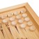 Wooden backgammon with checkers "Persian", board game, 40 x 40 cm