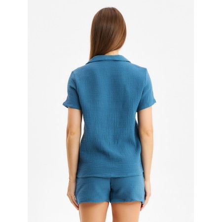 Female set (shirt, shorts) KAFTAN BASIC p. 44-46 blue-2