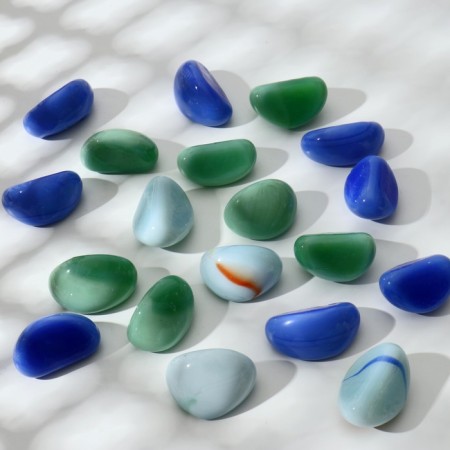 Glass "ovals Color" (250 g) mix-1