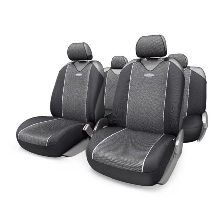 AutoProfi Carbon Plus CRB-902P BK/Gy, closed seat, polyester for carbon, 9 objects, black/gray color.