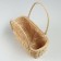 Wicker basket, 24.5 x 11.5 x 12.5/27.5 cm, rattan