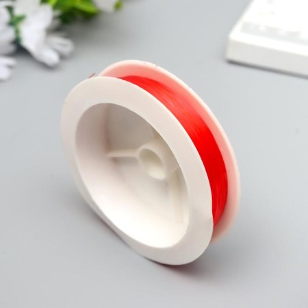 Biser fishing line "Gamma" 0.3 mm, 100 ± 0.5 m, nylon, red