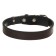 Collar of Zononic "Premium-classic" Leather double, 51-65 x 3 cm, brown