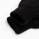 Double children's mittens, black color, size 12 (3-6 years)
