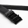 Male belt, width 3.5 cm, buckle machine, black color