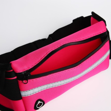 Board for racing with zipper, raspberry color-4