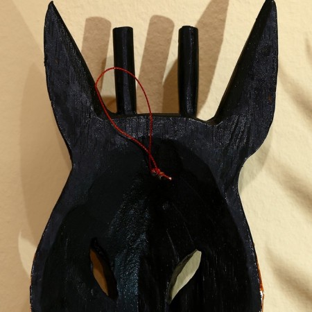 Mask "Zebra" Albezia 30 cm-3