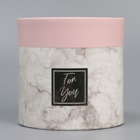 Set of hats 2 in 1, gift packaging, “marble”, 13 x 13, 16 x 16 cm-5