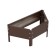 The flowerbed is galvanized "trapezoid", d = 60 cm, h = 15 cm, brown, Greengo