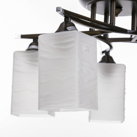Economic Service Chandelier "Assante", 5x40W E27, Wenge 52x52x31 cm-2