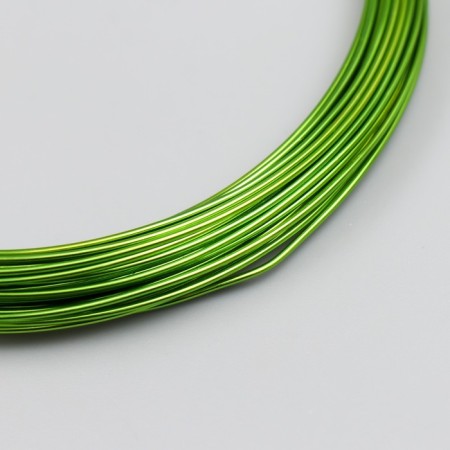 Wire for creativity d 1mm, green steering wheel. 10 m mix-2