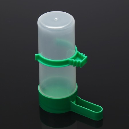 Drinker/bird feeder 10.5 x 3.5 cm, 90 ml, green-4