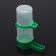 Drinker/bird feeder 10.5 x 3.5 cm, 90 ml, green