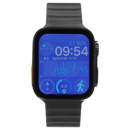 Smart hours, 180 mAh, IPS, 240x282, Android 5.0+, iOS 10+, silicone strap, black-1