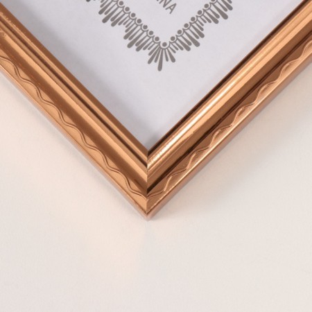 Photo frame Plastic format A4 "Wavy line on gold" 1.3x23.4x32 cm-1