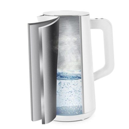 Electric ketta KitFort KT-6115-1, plastic, FUITH Metal, 1.5 L, 1800 W, White-1