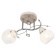 Lamp Ceiling Economy light 2319LM/2, 2x40W, E27, 28x43.6x34 cm, beige color