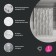 Curtain for the bathroom IDDIS PEVA 3D P02PV18I11, 200x180 cm