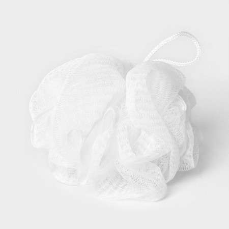 Body washcloth "ball", 30 g, white color-1