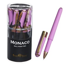 Ballic handle, 0.5 mm, Bruno VisConti Monaco, blue rod, Soft Touch Lilac body