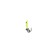 Mormyshka column lime, black eye + ball silver, weight 0.3 g