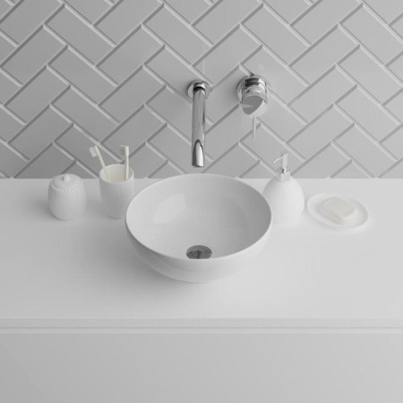 Grossman GR-3021 sink, round, d = 320 mm, white-2