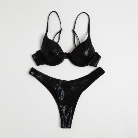 Swimsuit female separate minku color black, size 46-6