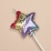 Set of candles for the cake, 3 pcs "Air Ball. Star", multi -colored