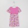 Платье для девочки цвет розовый/лисички, рост 122