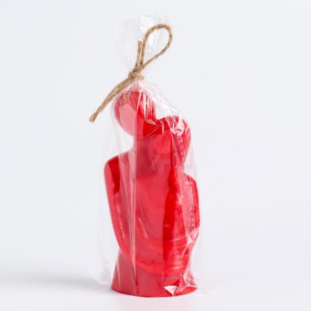 Figure candle "Lovers", 12 cm, red-5