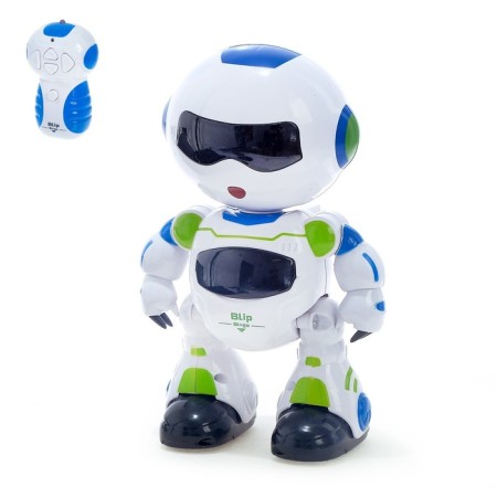 Robot radio -controlled "Blip", light and sound effects, works from batteries