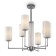 Chandelier 60W, 6 class14, 61.3x60 cm, chrome